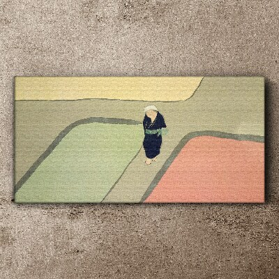 Tableau sur toile Une promenade à travers l'intersection colorée