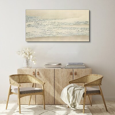 Tableau imprimé sur toile Vagues sur un fond calme
