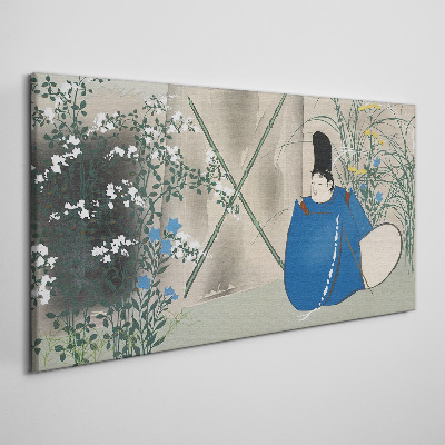 Tableau sur toile La paix dans le jardin