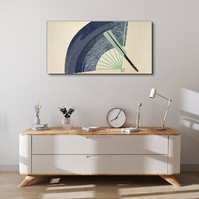 Tableau sur toile Vague et éventail