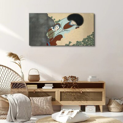 Tableau sur toile Une promenade hivernale dans un style traditionnel