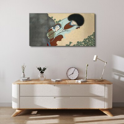 Tableau sur toile Une promenade hivernale dans un style traditionnel