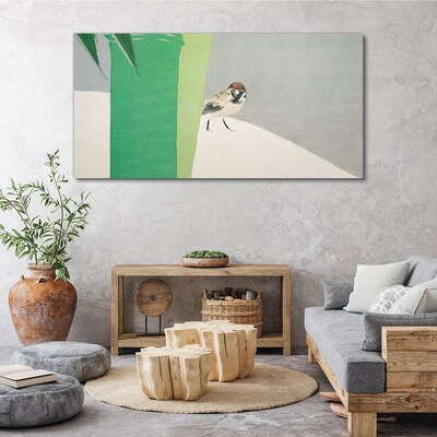 Tableau imprimé sur toile Un ami ailé dans le vert