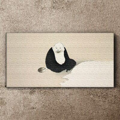 Tableau sur toile Un moment de calme dans un espace monochrome