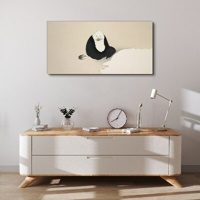Tableau sur toile Un moment de calme dans un espace monochrome