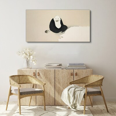 Tableau sur toile Un moment de calme dans un espace monochrome