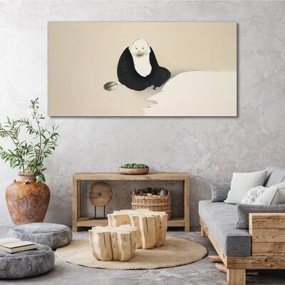 Tableau sur toile Un moment de calme dans un espace monochrome