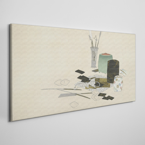 Tableau toile imprimée Une composition minimaliste avec de la céramique