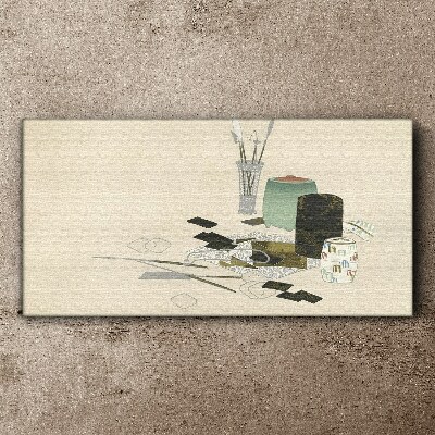 Tableau toile imprimée Une composition minimaliste avec de la céramique