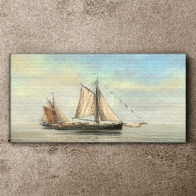 Tableau toile imprimée Une matinée tranquille sur l'eau