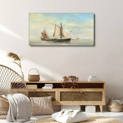 Tableau toile imprimée Une matinée tranquille sur l'eau