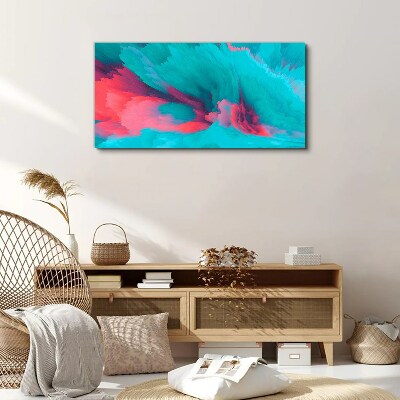 Tableau toile imprimée Vagues turquoise d'abstraction