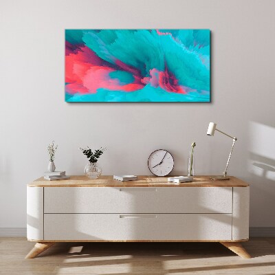 Tableau toile imprimée Vagues turquoise d'abstraction