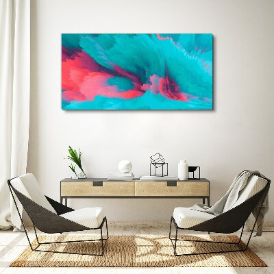 Tableau toile imprimée Vagues turquoise d'abstraction