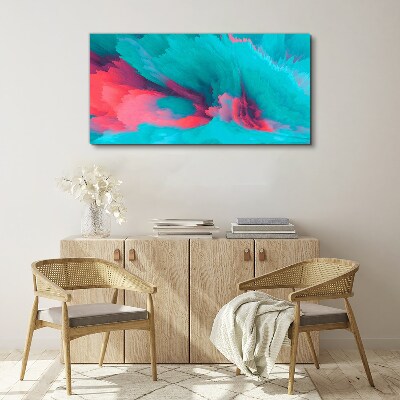 Tableau toile imprimée Vagues turquoise d'abstraction