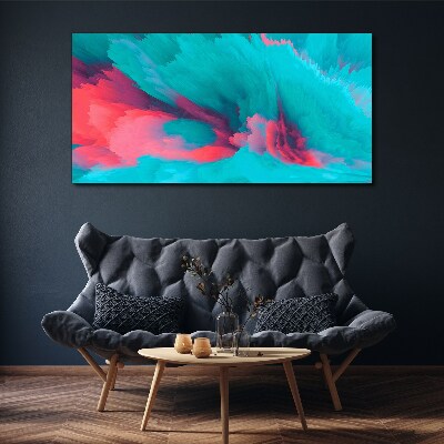 Tableau toile imprimée Vagues turquoise d'abstraction