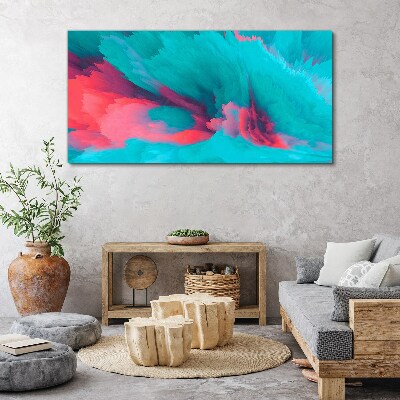 Tableau toile imprimée Vagues turquoise d'abstraction