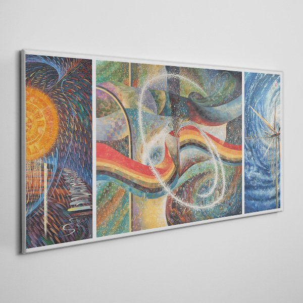 Tableau toile imprimée Mouvement et harmonie des couleurs