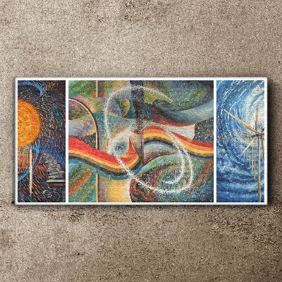 Tableau toile imprimée Mouvement et harmonie des couleurs