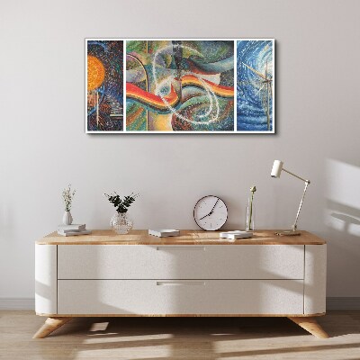 Tableau toile imprimée Mouvement et harmonie des couleurs