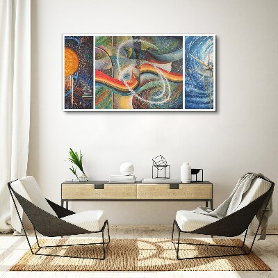 Tableau toile imprimée Mouvement et harmonie des couleurs