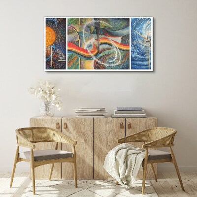 Tableau toile imprimée Mouvement et harmonie des couleurs