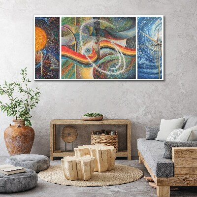 Tableau toile imprimée Mouvement et harmonie des couleurs