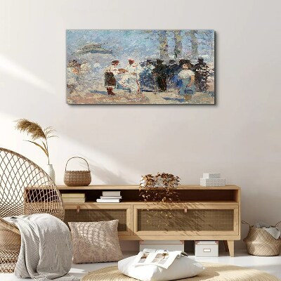 Tableau imprimé sur toile Rencontre à la campagne