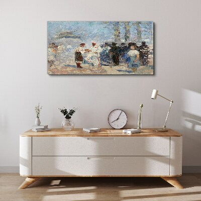 Tableau imprimé sur toile Rencontre à la campagne