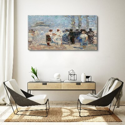 Tableau imprimé sur toile Rencontre à la campagne