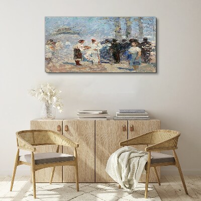 Tableau imprimé sur toile Rencontre à la campagne