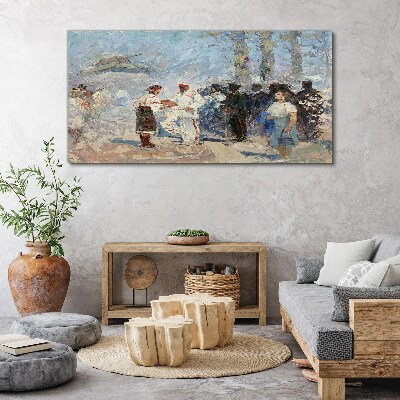 Tableau imprimé sur toile Rencontre à la campagne