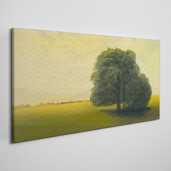 Tableau sur toile Un paysage paisible avec un arbre