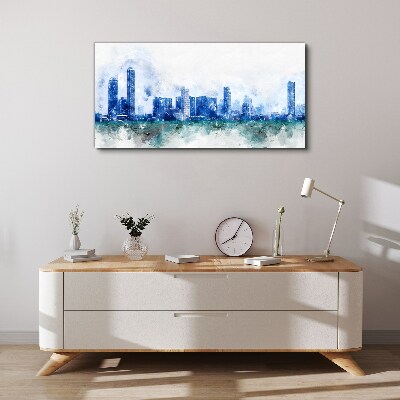Tableau toile imprimée Le ciel au-dessus de la ville