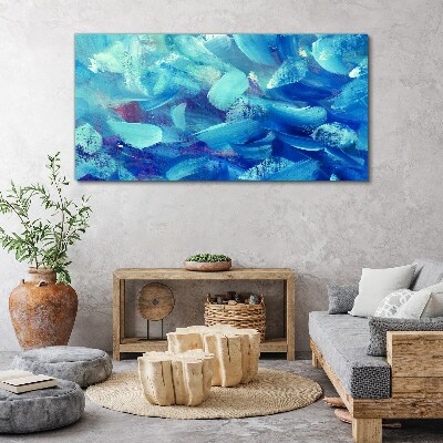Tableau imprimé sur toile Vagues océaniques colorées