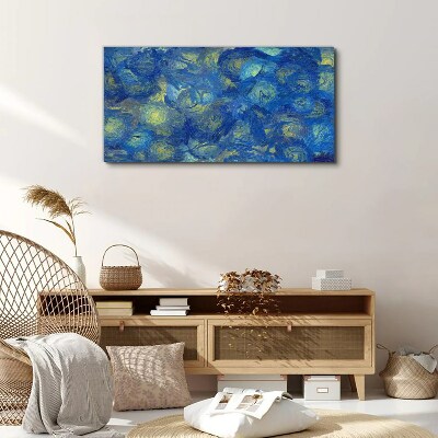Tableau imprimé sur toile Le ciel nocturne dans des tons de bleu