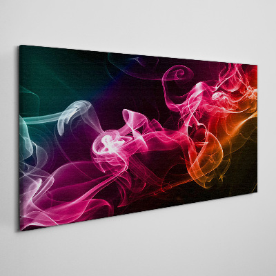 Tableau imprimé sur toile Vagues de brouillard coloré