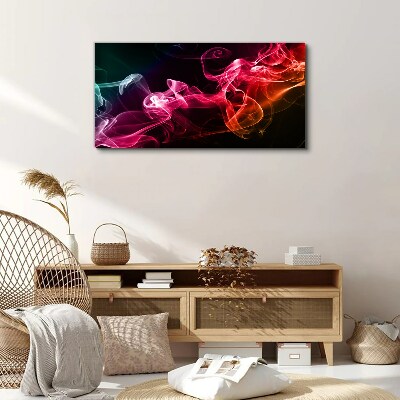 Tableau imprimé sur toile Vagues de brouillard coloré