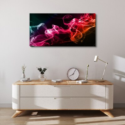 Tableau imprimé sur toile Vagues de brouillard coloré