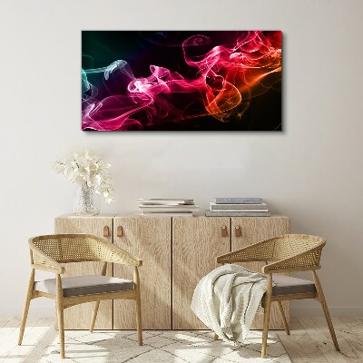 Tableau imprimé sur toile Vagues de brouillard coloré