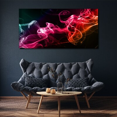 Tableau imprimé sur toile Vagues de brouillard coloré