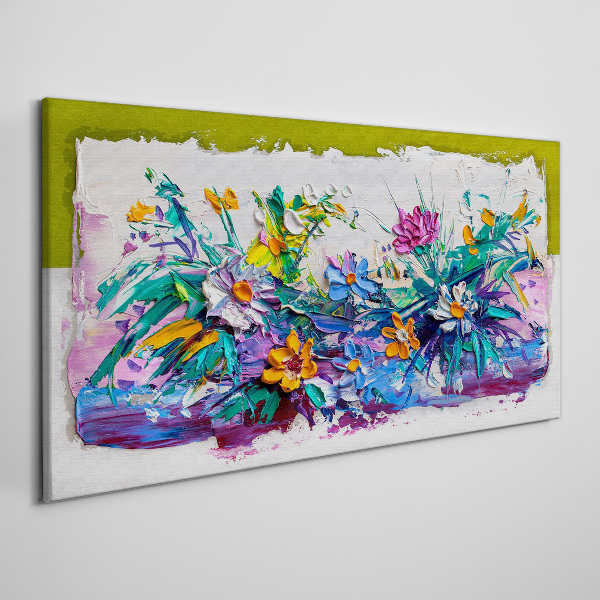 Tableau sur toile Une composition florale aux couleurs intenses