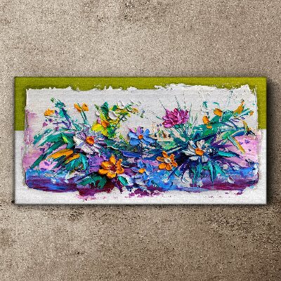 Tableau sur toile Une composition florale aux couleurs intenses