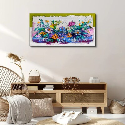 Tableau sur toile Une composition florale aux couleurs intenses