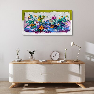 Tableau sur toile Une composition florale aux couleurs intenses