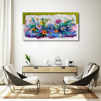 Tableau sur toile Une composition florale aux couleurs intenses