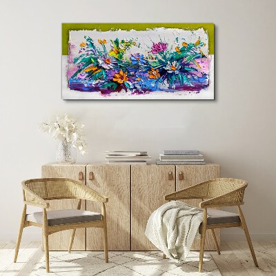 Tableau sur toile Une composition florale aux couleurs intenses