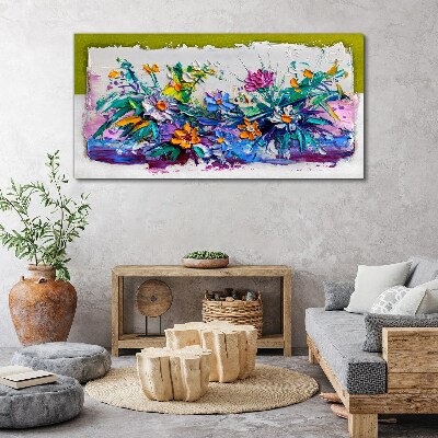 Tableau sur toile Une composition florale aux couleurs intenses