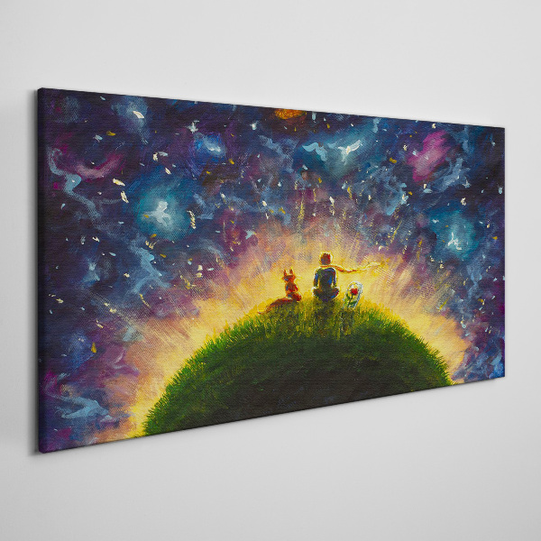 Tableau sur toile Un voyage spatial au soleil