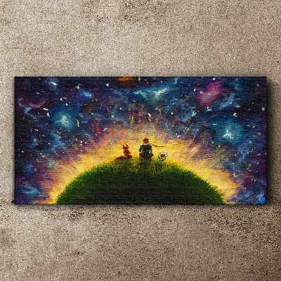 Tableau sur toile Un voyage spatial au soleil